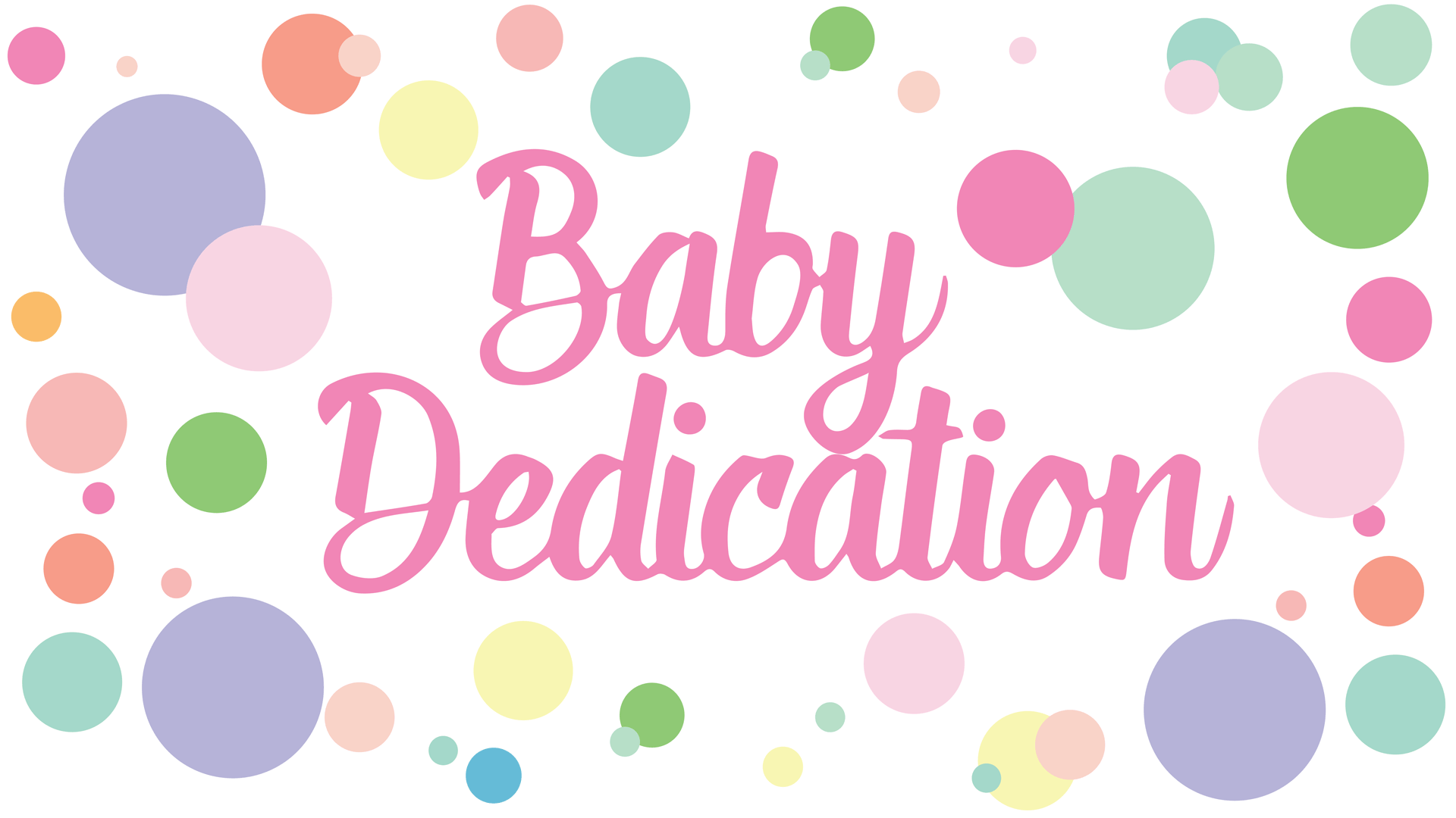 Celebración de la dedicación del bebé